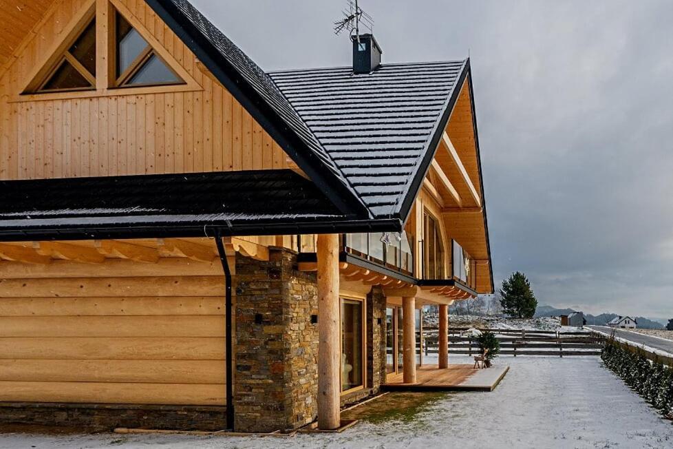 Eco Dom Z Sauna- Pasja II View,Lake & Ski Villa Kluszkowce Exterior foto